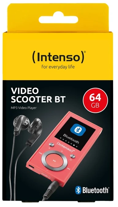 ITN Intenso Video Scooter BT MP3 grotuvas 16 GB Rožinė