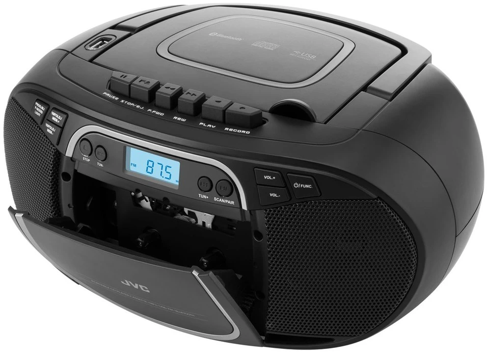 Nešiojamas CD Grotuvas - JVC RC-E451B MP3 Bluetooth Juodas