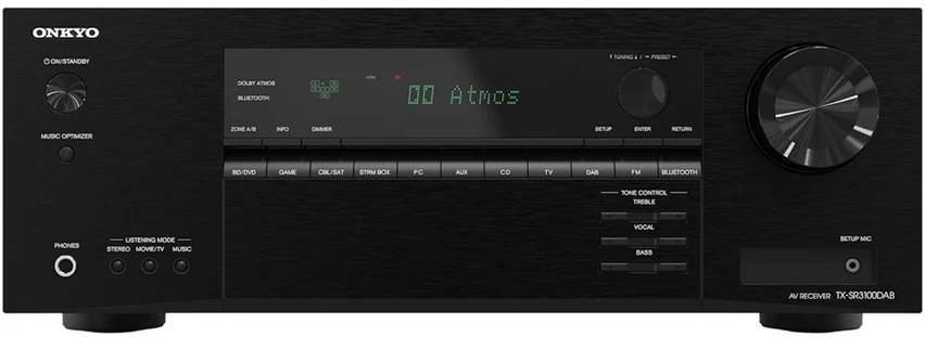 ONKYO TX-SR3100 vaizdo ir garso signalų imtuvas 80 W 5.2 kanalai Erdvinis Juoda