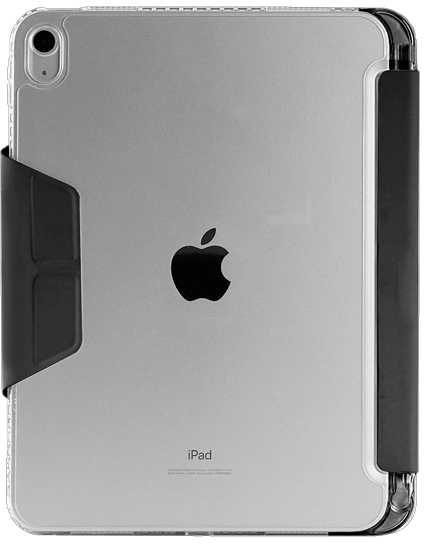 STM OPP – dėklas skirtas Apple iPad 11 2025 / 10.9 2022 Juodas
