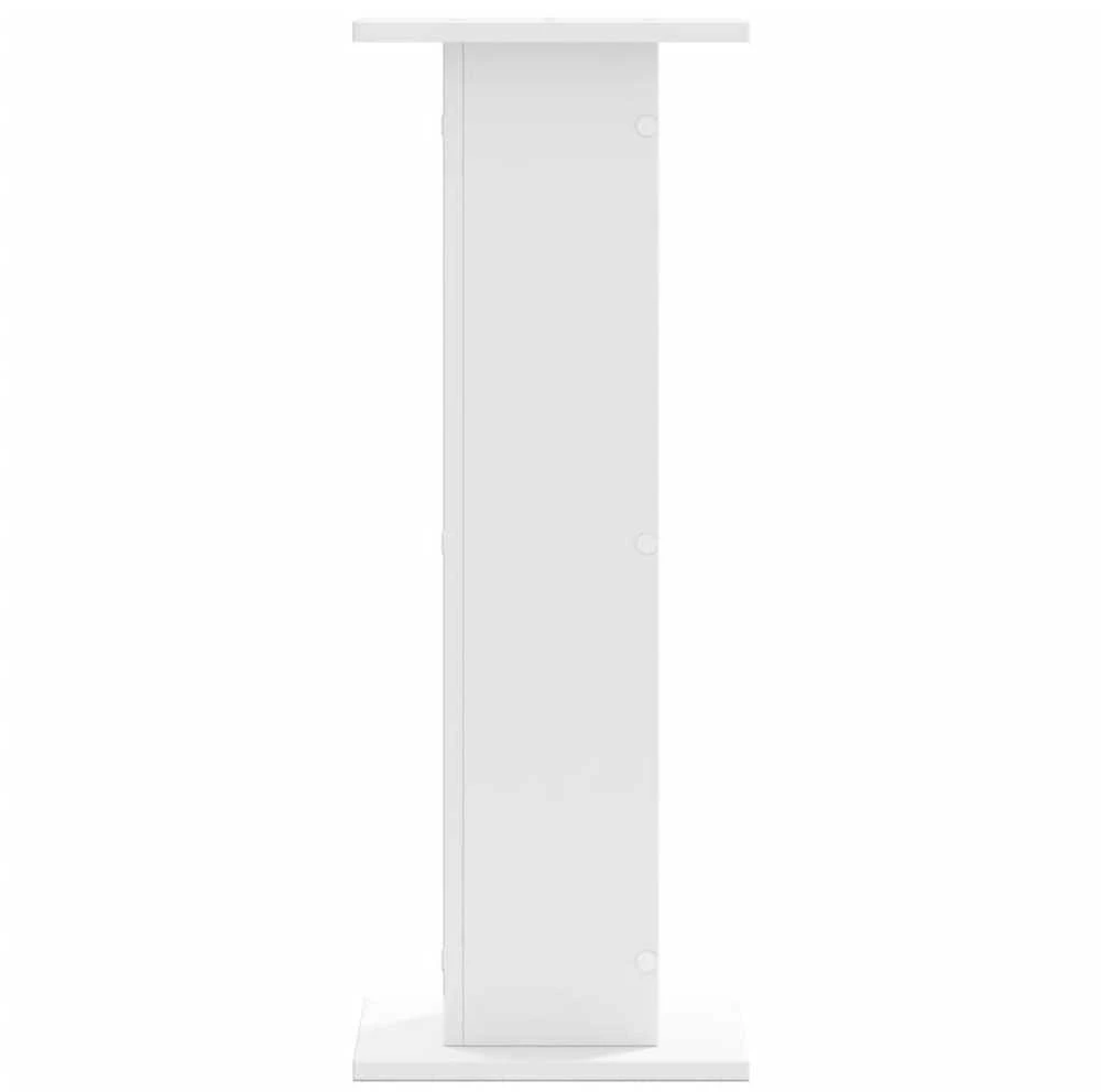 Stovai augalams, 2vnt., balti, 30x30x80cm, apdirbta mediena