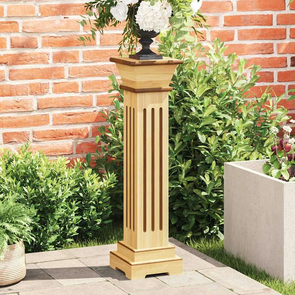 Stovas augalams-stačiakampė kolona, medienos, 17x17x66cm, MDF