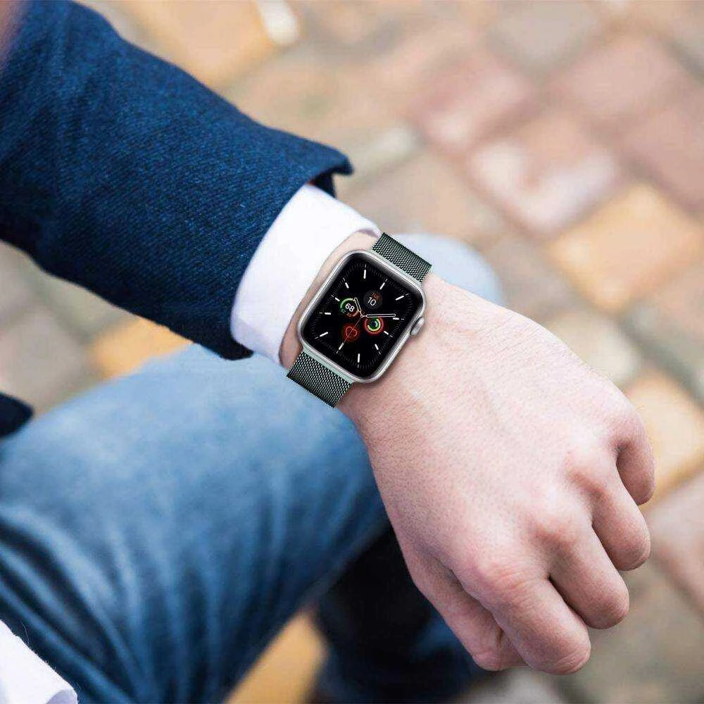 Apyrankė Apple Watch 1/2/3/4/5 (38/40mm) Tech-Protect Milaneseband aukso spalvos