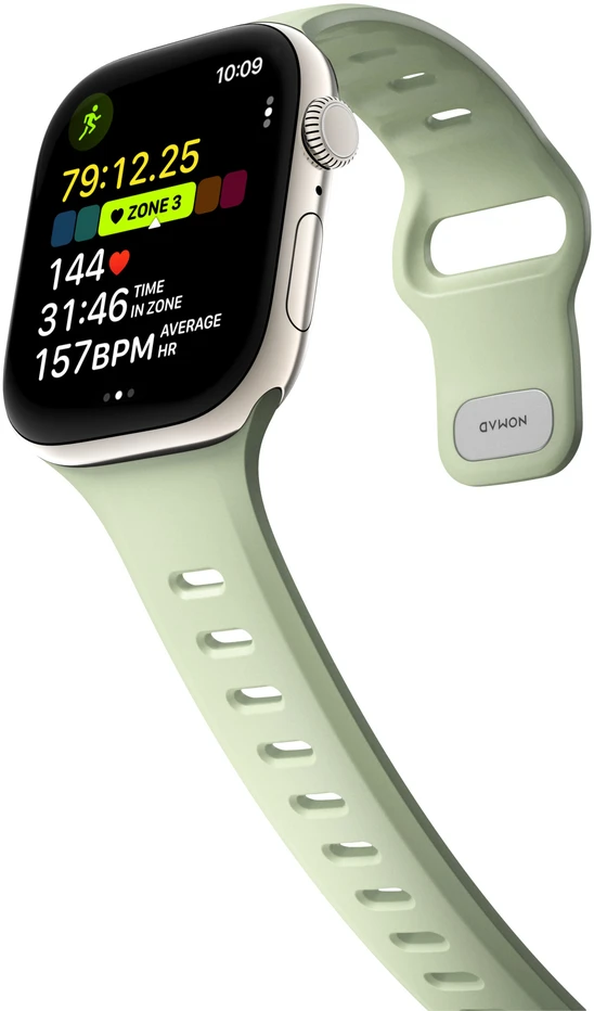 Dirželiai ir apyrankės Nomad Tempo Apyrankė, jūros žolės spalvos – Apple Watch 45mm / 46mm