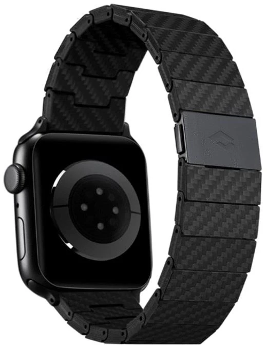 Pitaka Carbon fiber strap, juodas - AW Ultra 2/1(49mm) 9/8/7 (45mm)/6/SE/5/4 (44mm)/3/2/1 (42mm)