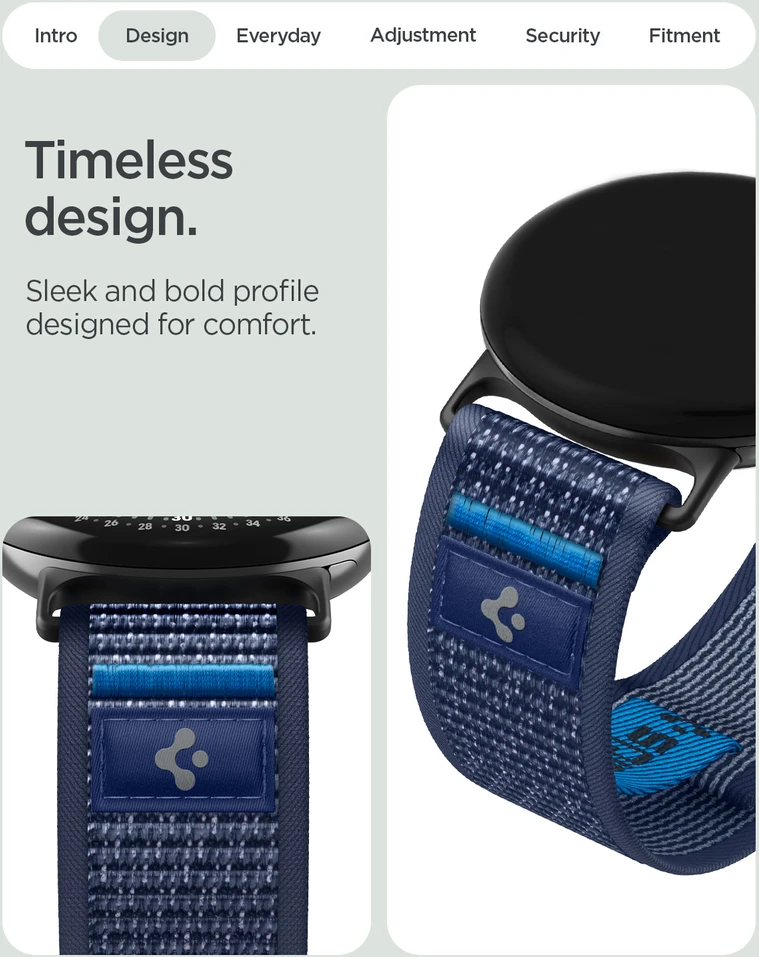 Spigen Athlex Air, active navy mėlynas – Google Pixel Watch 5/4/3 45mm