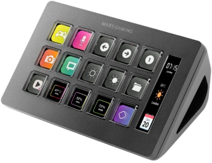 Stream Deck Slim Mars Gaming MSD-ONE/ 15 LCD Keys