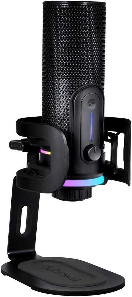 Streamplify MIC PRO USB mikrofonas RGB – juodos spalvos