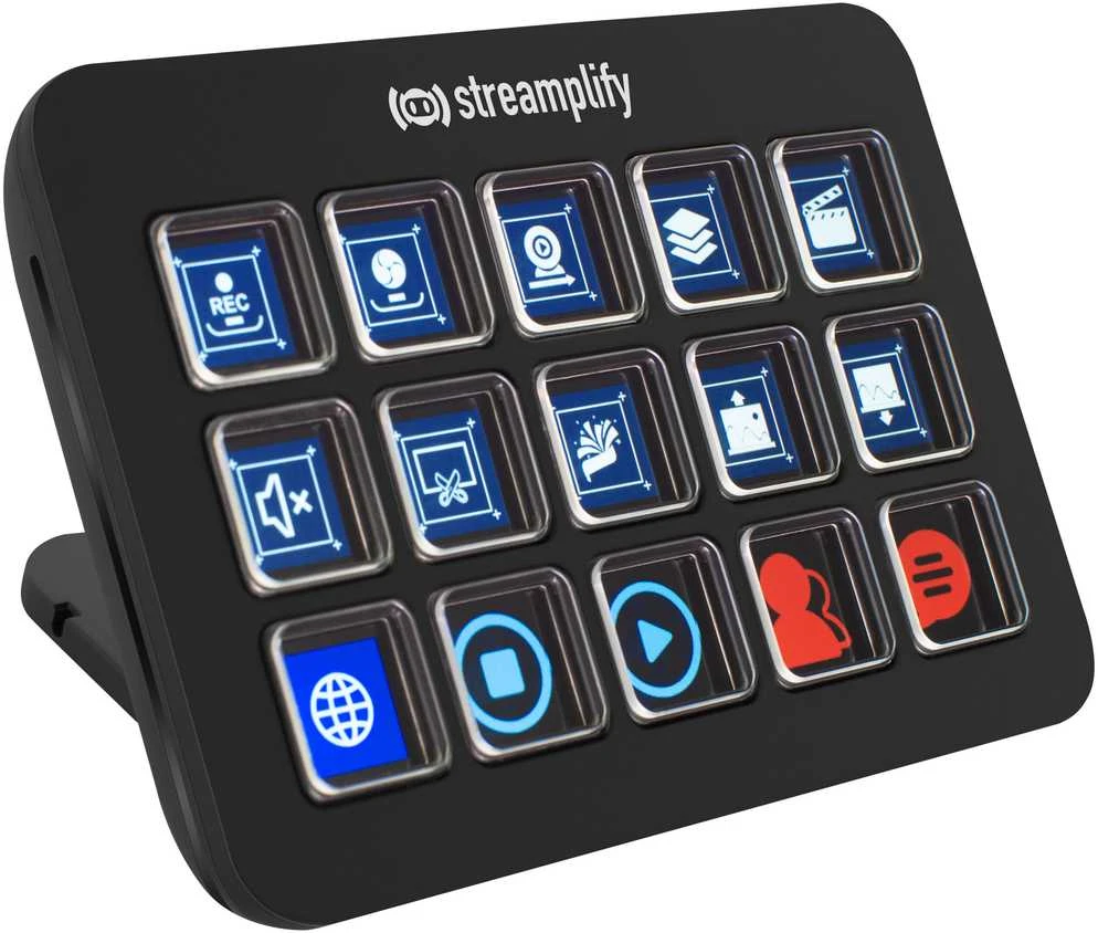 „Streamplify STREAMING DECK ONE“ srauto valdiklis – juodos spalvos