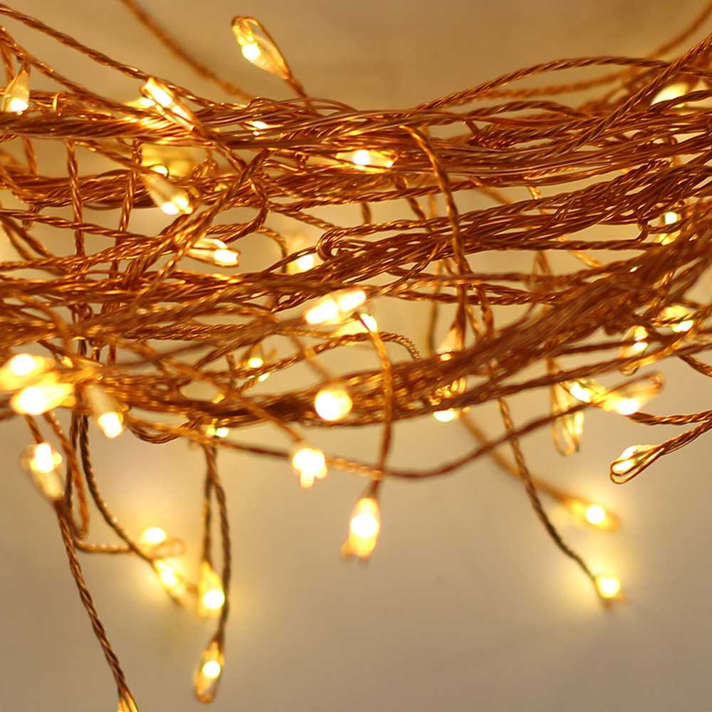 TelForceone String Light COPPER TWIG CLF-02 480LED šiltai balta 3m + 5m laidas Forever Light