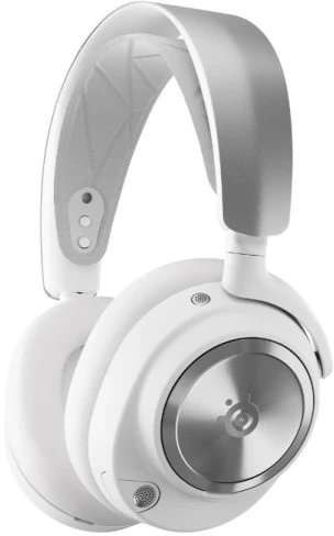 Belaidės žaidimų ausinės Steelseries Arctis Nova Pro Wireless X, baltos