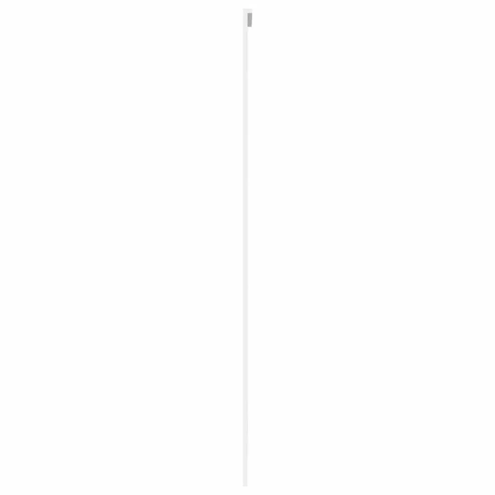 Stumdomos durys, baltos, 102,5x205cm, stiklas ir aliuminis