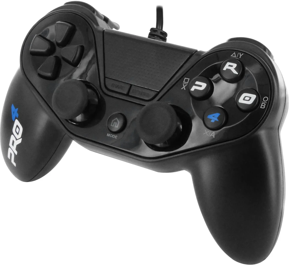 Subsonic Pro 4 Wired Controller for PS4 juodos spalvos