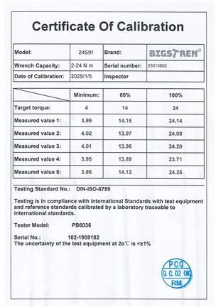 Bigstren Sukamasis veržliaraktis 1/4 2-24Nm Bigstring 24591