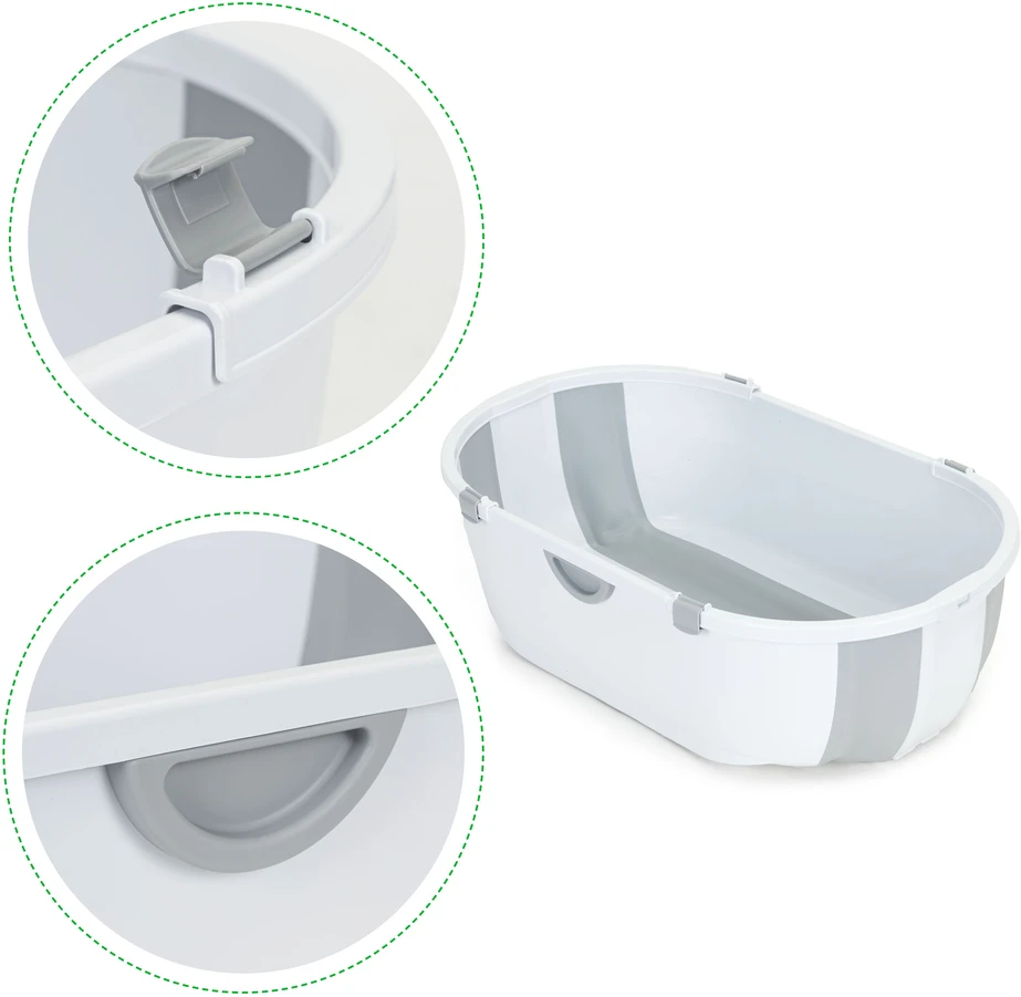 Sulankstoma kūdikių vonelė su dugno kamščiu, ECOTOYS