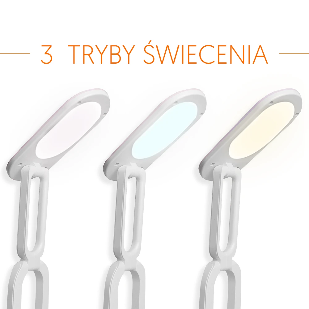 Sulankstoma LED stalinė lempa 10W, 3000/4500/6000K, 1200mAh, rožinė, LTC