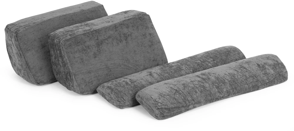 Ecotoys Sulankstoma pilka didelė modulinė sofa vaikams