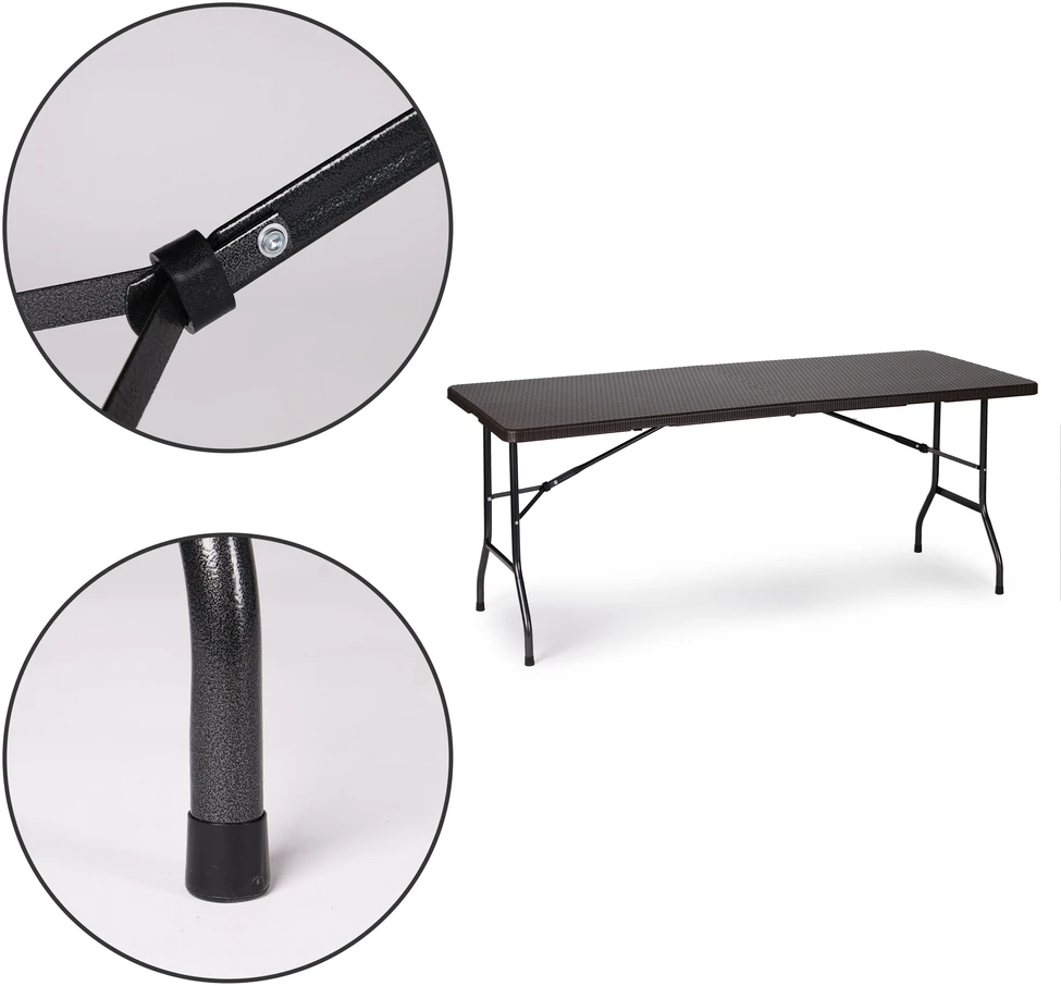 Modernhome Sulankstomas stalas 180x74 cm