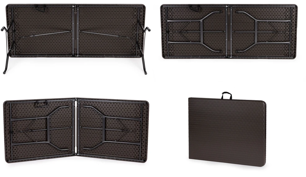 Modernhome Sulankstomas stalas 180x74 cm