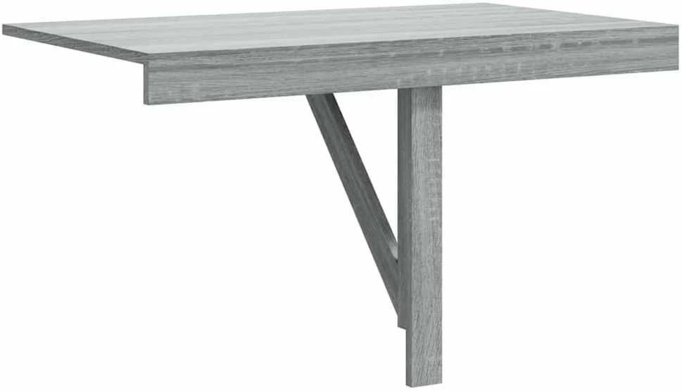 Sulankstomas sieninis staliukas, pilkas, 100x60x56cm, mediena