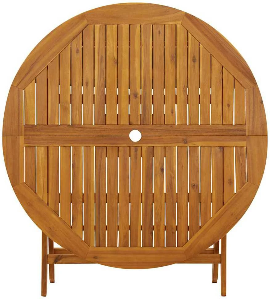Sulankstomas sodo stalas, 110cm, akacijos medienos masyvas