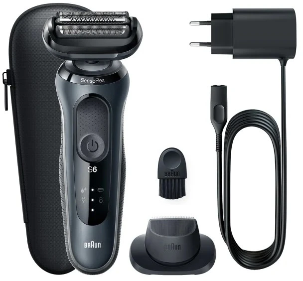 Braun Series 6 61-N1200s Skustuvas Apkarpymo mašinėlė Juoda