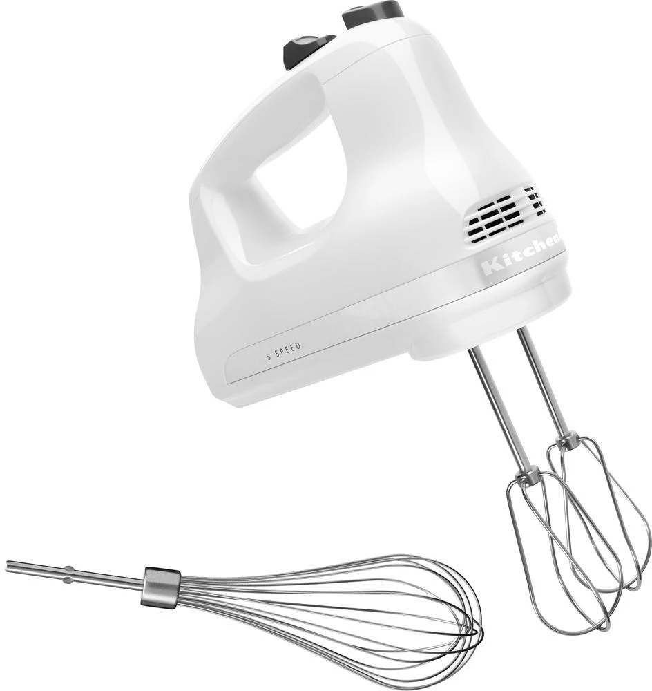 Sulčiaspaudė KitchenAid 5KHM5110EWH Rankinis plaktuvas 85 W Balta