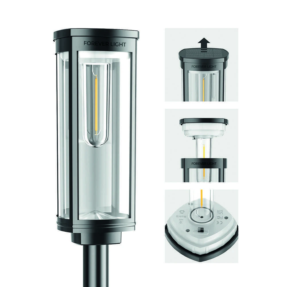 SUNARI saulės lempa LED FLS-97 CLASSIC Post 3000K 1000mAh Ni-MH Forever Light