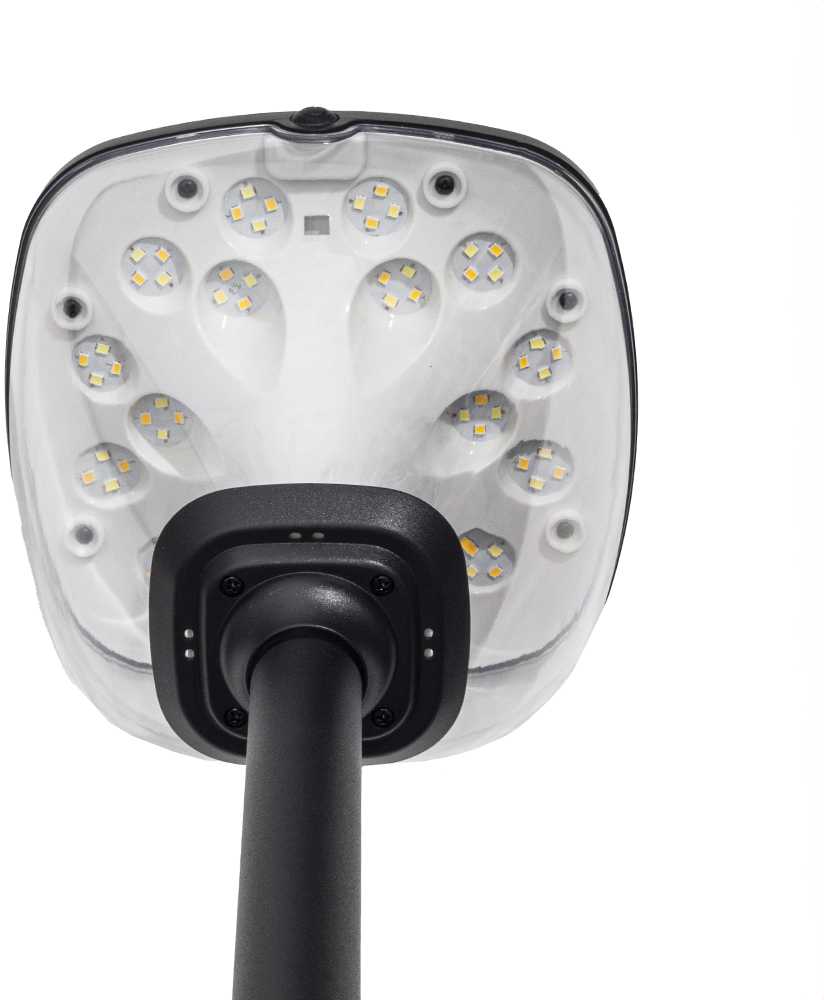 TelForceone SUNARI saulės lempa LED FLS-98 MODERN Post 3000K+6000K 2200mAh LiFePO4 + PIR Forever Light