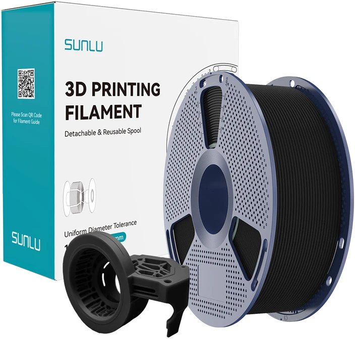 Sunlu PETG High-Speed Matte Filament (Juoda)