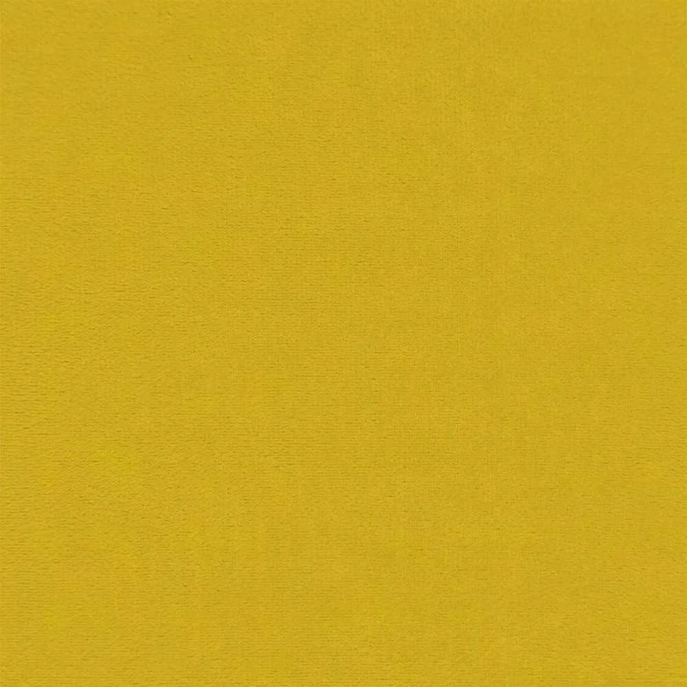 Suoliukas, geltonos spalvos, 70x35x41cm, aksomas