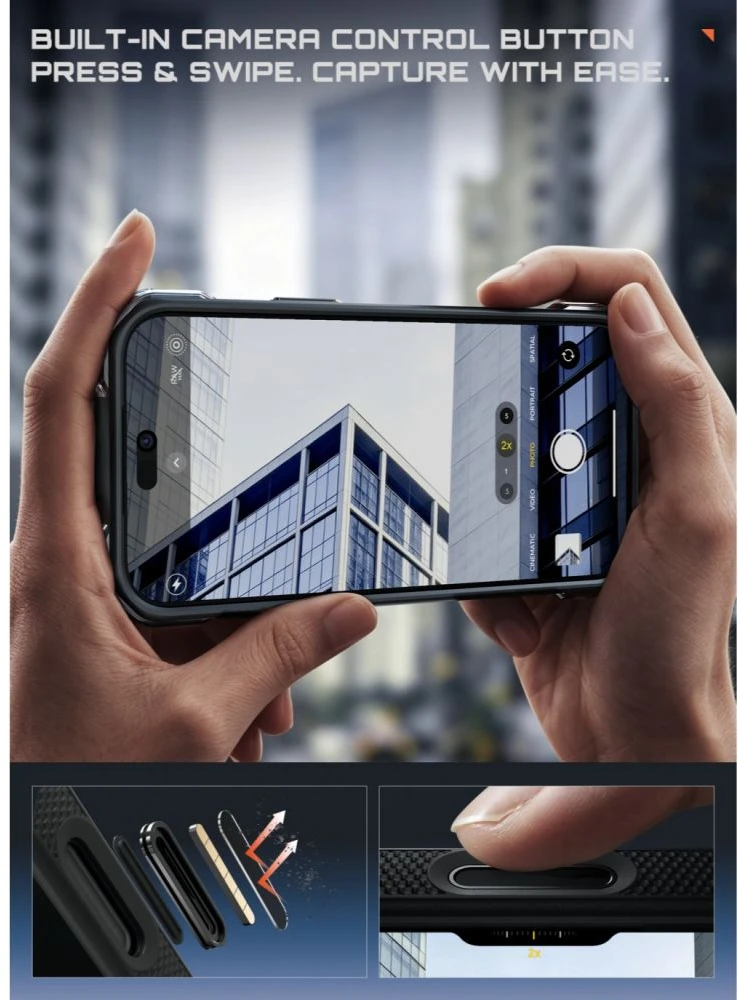 SUPCASE AERO MAG MagSafe iPhone 17 PRO MAX / 18 PRO MAX ARAMIDINIS DĖKLAS Juodas
