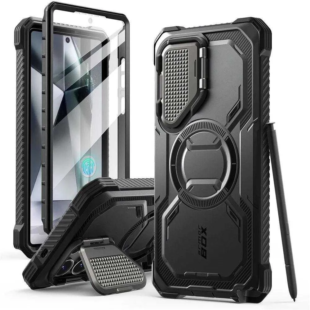 Dėklas Supcase ArmorBox MagSafe do Galaxy S25 Ultra juoda