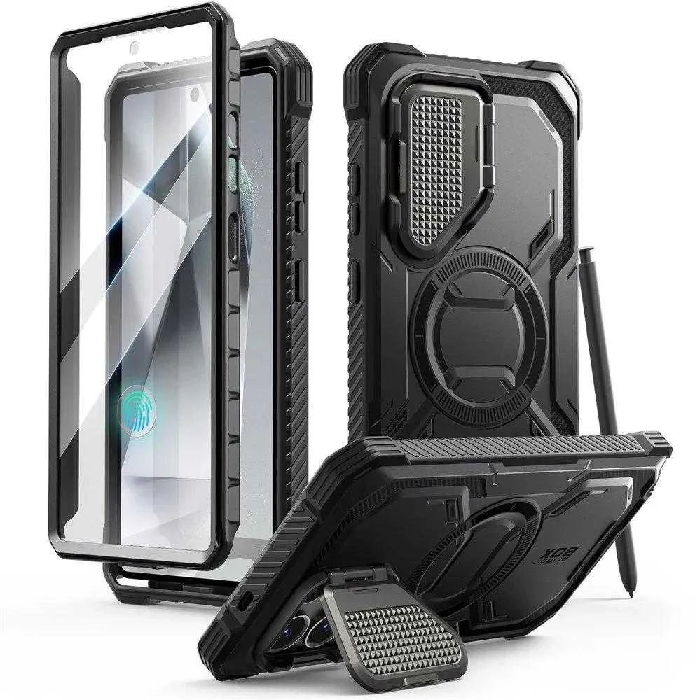 Dėklas Supcase ArmorBox MagSafe do Galaxy S25 Ultra juoda