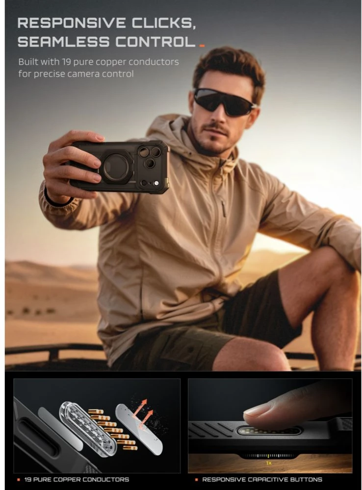 SupCase UB GRIP MAG MagSafe iPhone 17 Pro Max / 18 Pro Max DĖKLAS Juodas