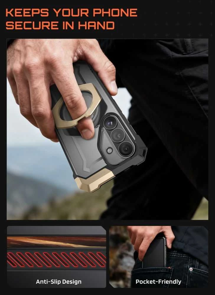 SupCase UB GRIP MAG MagSafe Samsung Galaxy S26 dėklas Dėsert