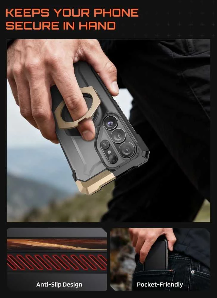 SupCase UB GRIP MAG MagSafe Samsung Galaxy S26 Ultra dėklas desert