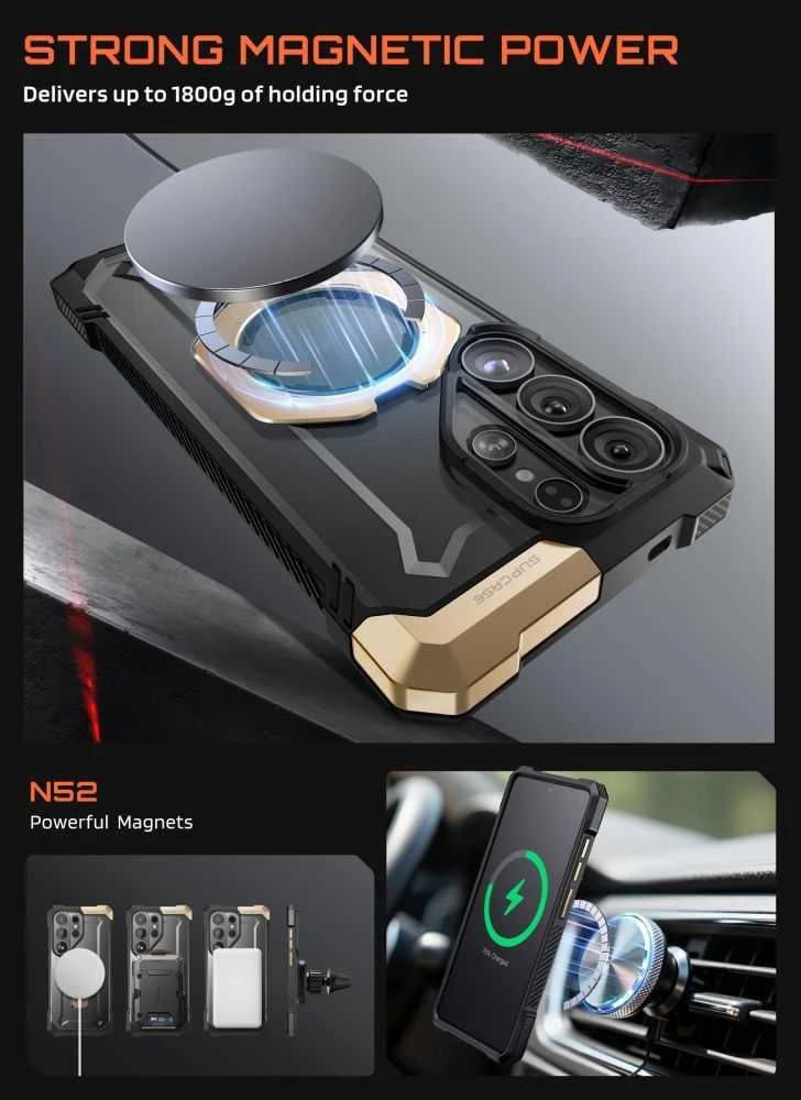 SupCase UB GRIP MAG MagSafe Samsung Galaxy S26 Ultra dėklas desert