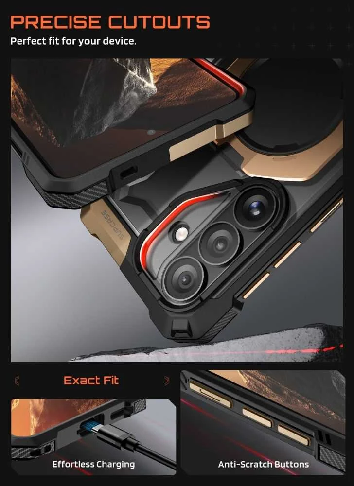 SupCase UB GRIP MAG MagSafe Samsung Galaxy S26 dėklas Dėsert