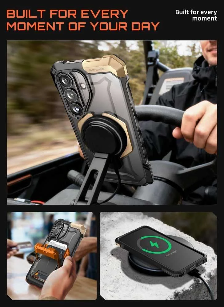 SupCase UB GRIP MAG MagSafe Samsung Galaxy S26 dėklas Dėsert