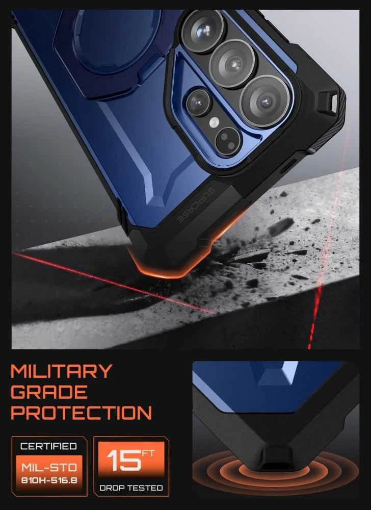 SupCase UB GRIP MAG MagSafe Samsung Galaxy S26 Ultra dėklas Cobalt