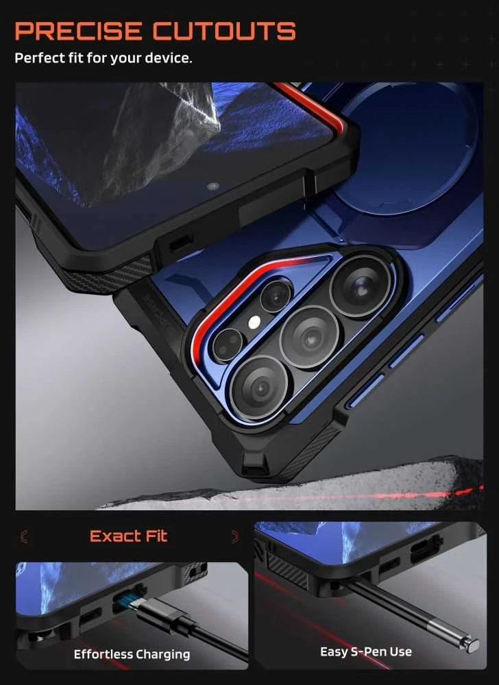 SupCase UB GRIP MAG MagSafe Samsung Galaxy S26 Ultra dėklas Cobalt