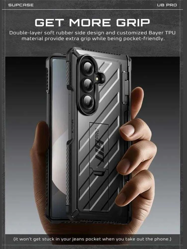 Supcase Unicorn Beetle Pro dėklas skirtas Samsung Galaxy Z Fold 7 – juodos spalvos