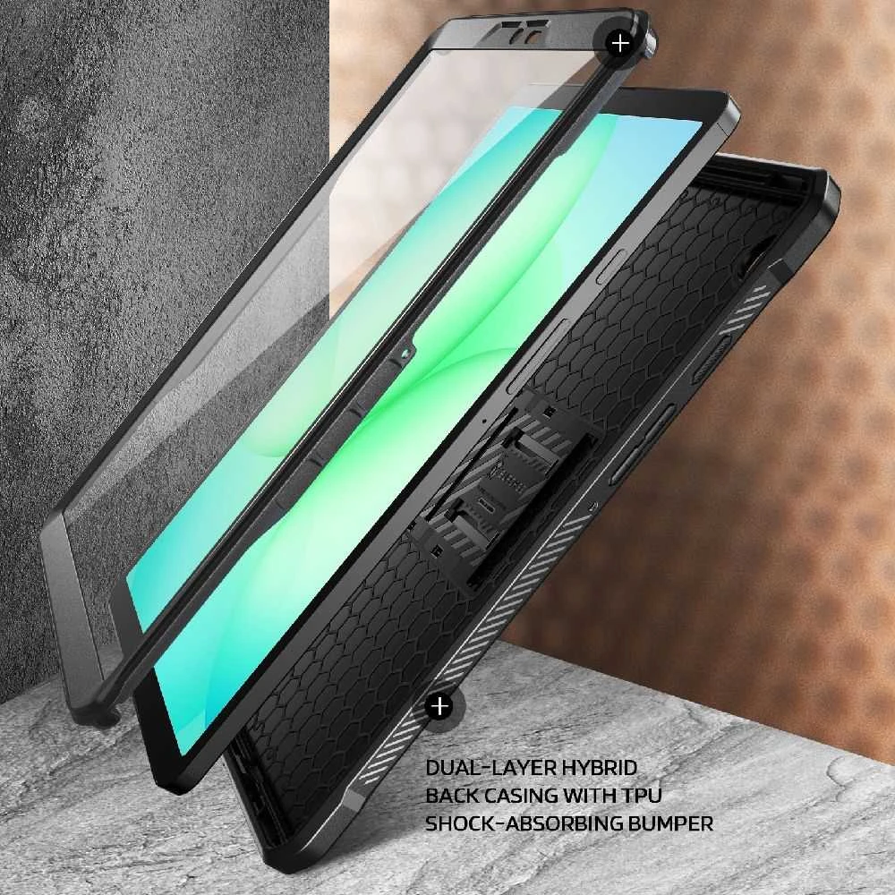 SUPCASE UNICORN BEETLE Pro Galaxy TAB A11 8.7 X133 / X135 juodos spalvos