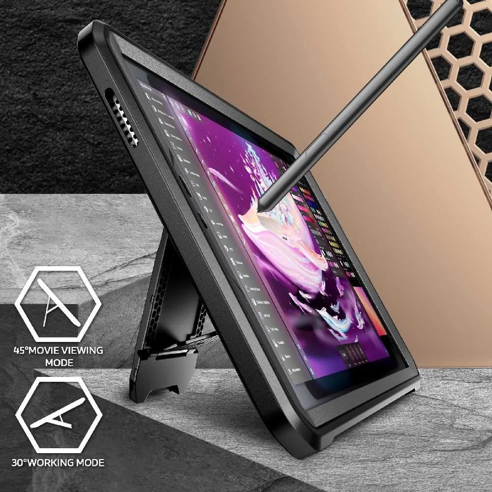 SUPCASE UNICORN BEETLE Pro Galaxy TAB A11 8.7 X133 / X135 juodos spalvos