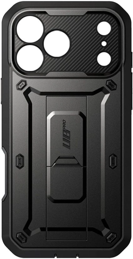 SupCase UNICORN BEETLE Pro iPhone 17 Pro Max / 18 Pro Max DĖKLAS Juodas