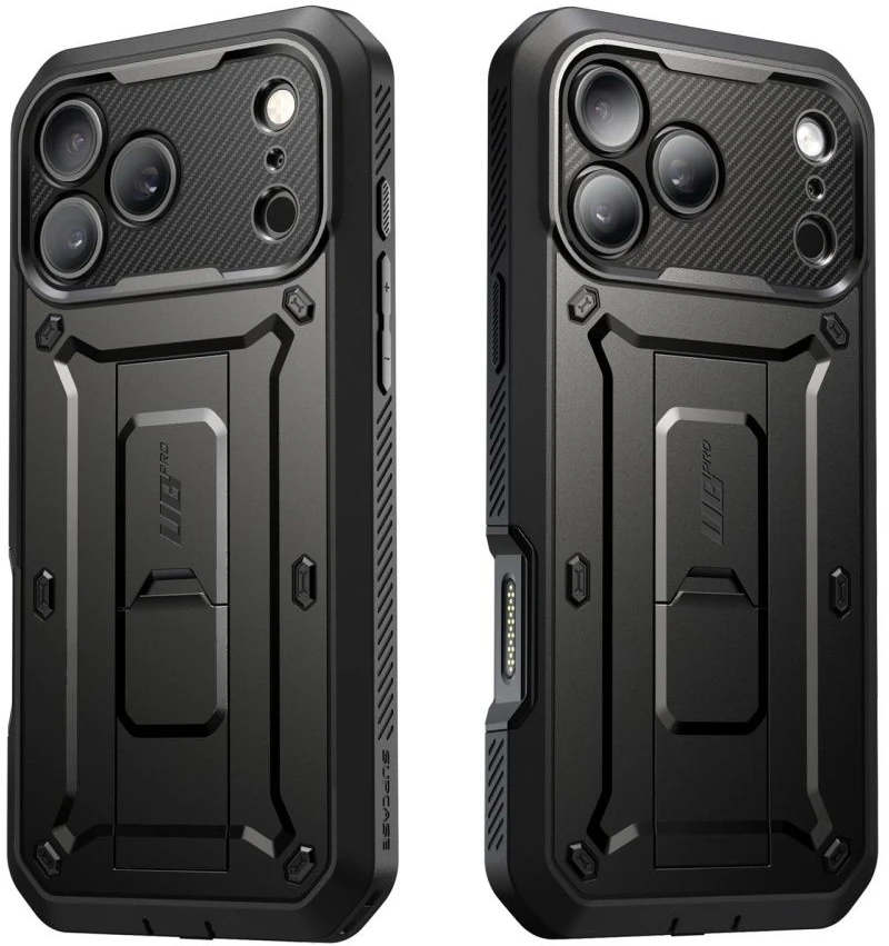 SupCase UNICORN BEETLE Pro iPhone 17 Pro Max / 18 Pro Max DĖKLAS Juodas