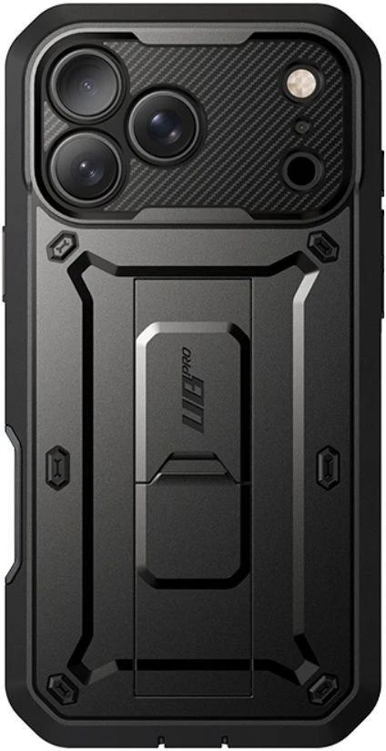SupCase UNICORN BEETLE Pro iPhone 17 Pro Max / 18 Pro Max DĖKLAS Juodas