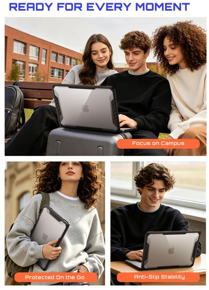 SUPCASE UNICORN BEETLE PRO MACBOOK NEO 13 2026 Juodas/SKAIDRUS