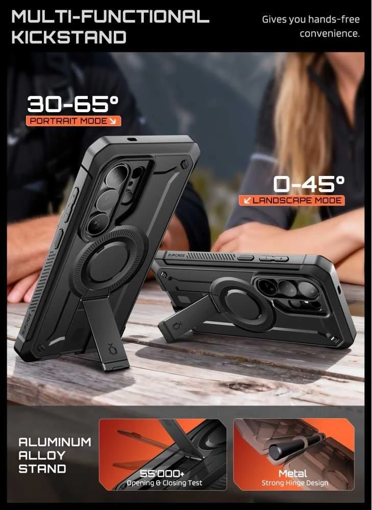 SupCase Unicorn Beetle Pro MAG MagSafe 2-set Samsung Galaxy S26 Ultra dėklas juodos spalvos